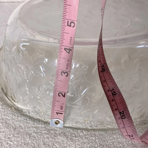 Vintage Fantasia By Princess House Textured Grapevine 6 qt Glass  Casserole Dish - Picture 12 of 14